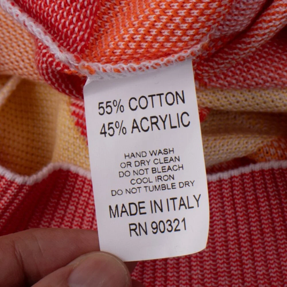 Vintage Marcello Men's 2XL Sweater Pink Peach Cotton Blend NWT $295